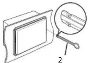 BLAUPUNKT Amsterdam 290 BT - Removing the unit - 1