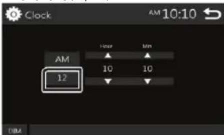 Clock AM 10:10 12 Hour Min 10 10 DIM