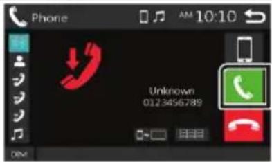 BLAUPUNKT Amsterdam 290 BT - Répondre à un appel téléphonique - 1