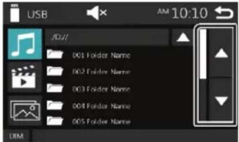USB JD2/J 001 Folder Name 002 Folder Name 003 Folder Name 004 Folder Name 005 Folder Name DIM AM 10:10