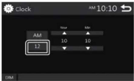 Clock AM 10:10 12 Hour Min 10 10 DIM
