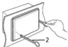BLAUPUNKT Amsterdam 290 BT - Removing the unit - 2