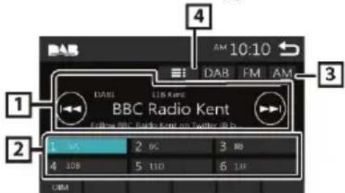 BLAUPUNKT Amsterdam 290 BT - Podstawy obsługi tunera DAB - 1