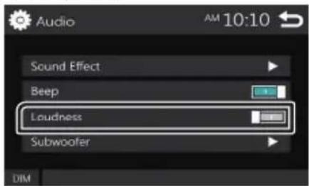 Audio Sound Effect Beep Loudness Subwoofer DIM AM 10:10