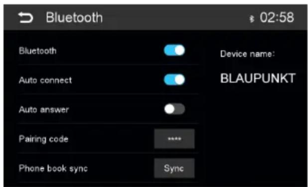 BLAUPUNKT Las Vegas 690 DAB - Bluetooth-installingen - 1