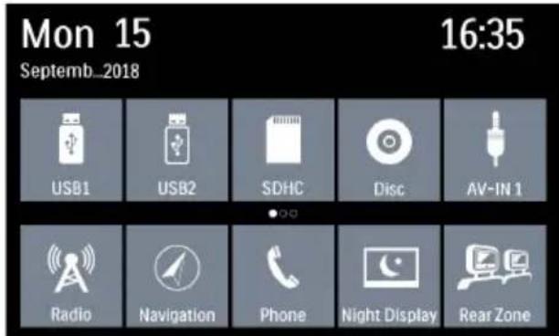 BLAUPUNKT Las Vegas 690 DAB - Hlavni menu (Home) - 1