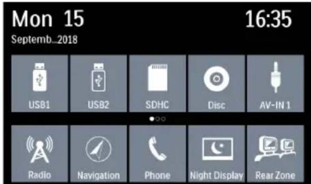 BLAUPUNKT Las Vegas 690 DAB - Menu principale(Home) - 1