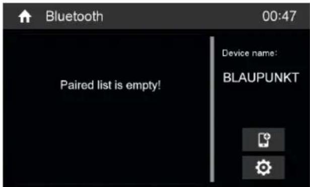 BLAUPUNKT Las Vegas 690 DAB - Démarrage du mode Bluetooth - 1