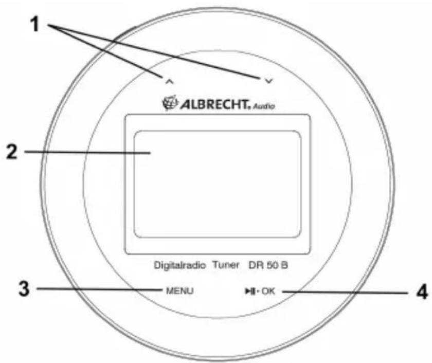 ALBRECHT DR 50 B - Design und Tastenbeschreibung - 1