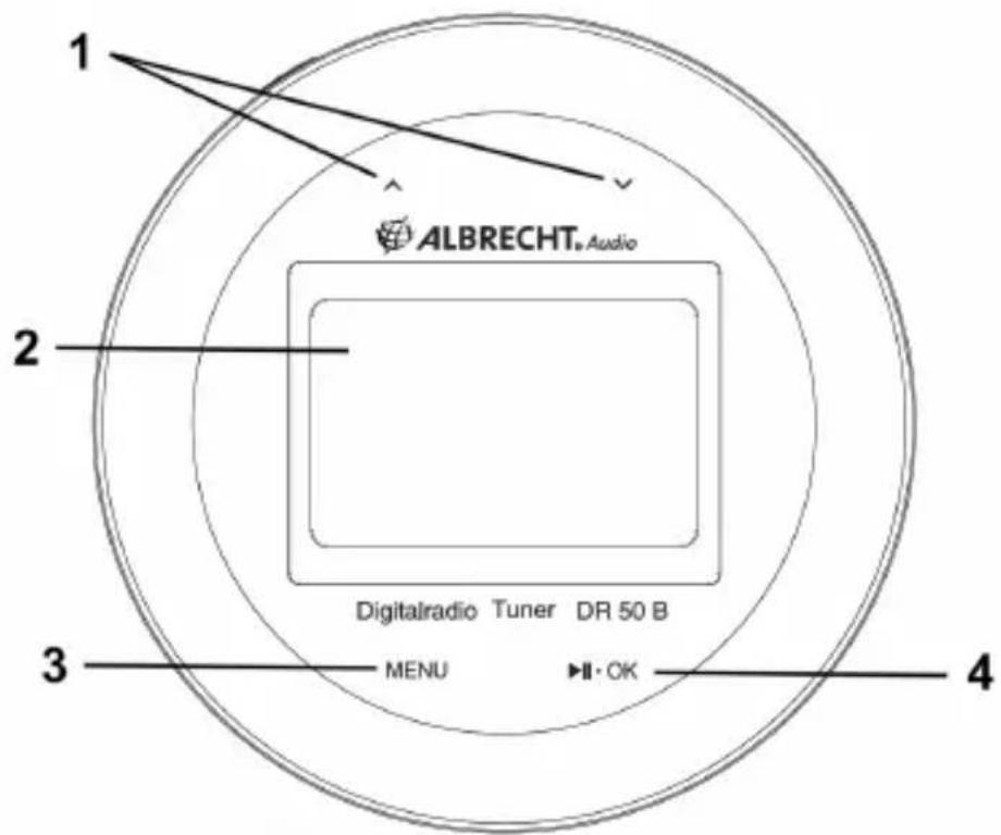 ALBRECHT DR 50 B - Aspetto e descrizione dei pulsanti - 1