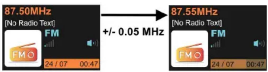 ALBRECHT DR 53 - Impostazione manuale della frequenza UKW - 1