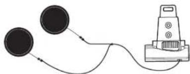 MIDLAND BTX1 Pro S - Fixation des oreillettes stereo - 1