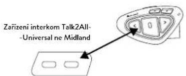MIDLAND BTX2 Pro S - Pozor: Během párování musí být zapnuta pouze dvě příslušná zařízení (všechna ostatní zařízení Bluetooth vypněte). - 1