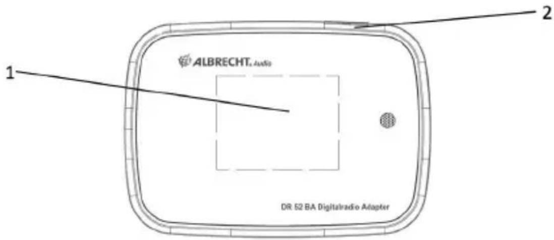 ALBRECHT DR 52 BA - Aspetto e descrizione dei pulsanti - 1