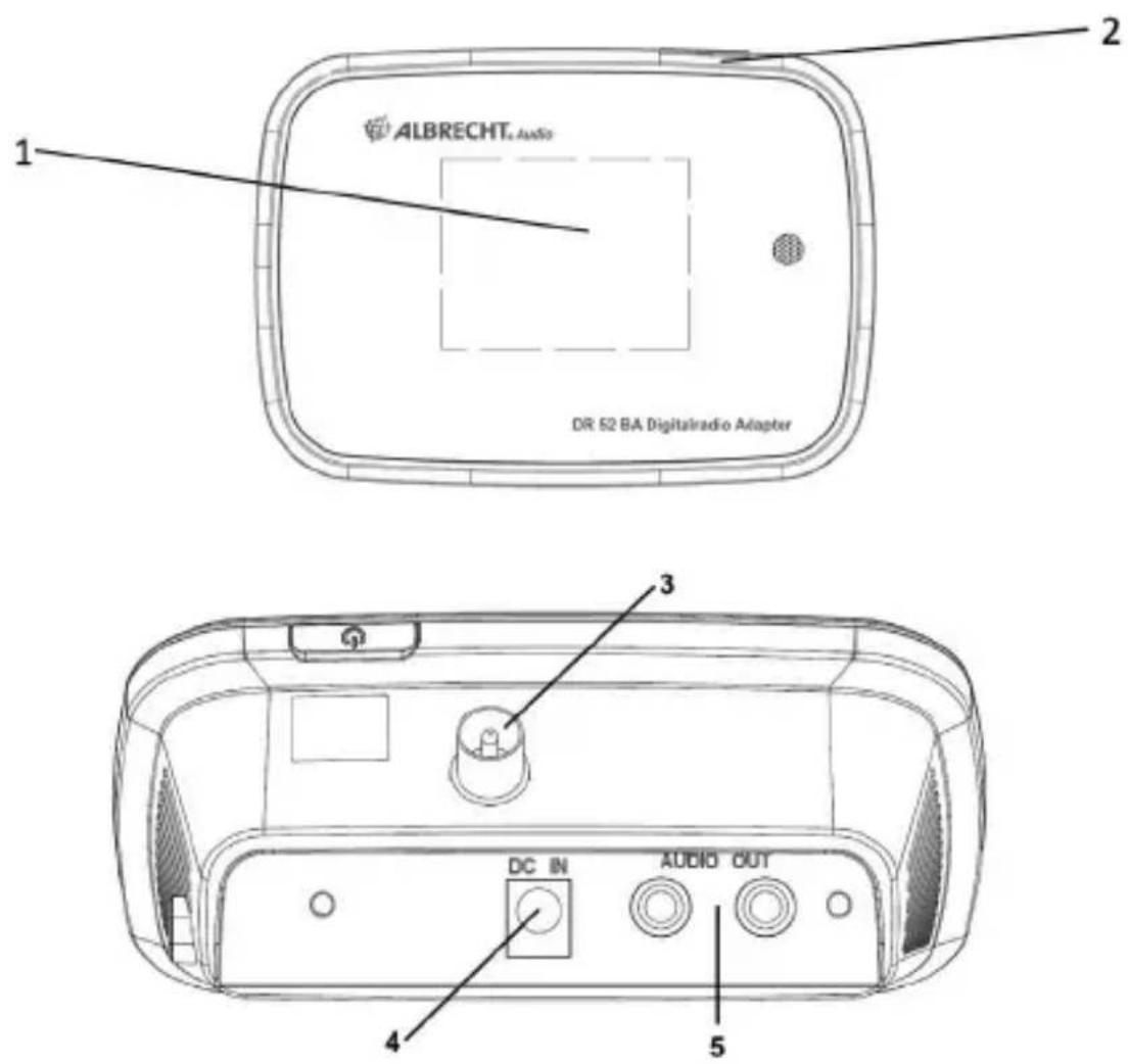 ALBRECHT DR 52 BA - Design und Tastenbeschreibung - 1