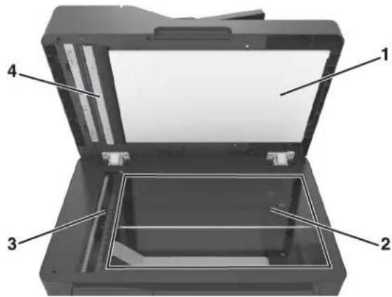 LEXMARK MX610 - Nettoyage de la vitre du scanner - 2