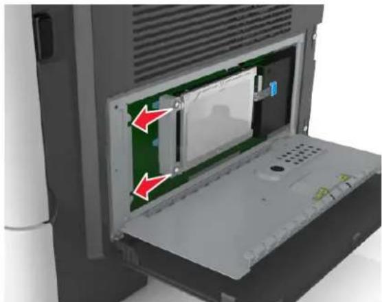 LEXMARK MX610 - Installation d'un disque dur sur l'imprimante - 4