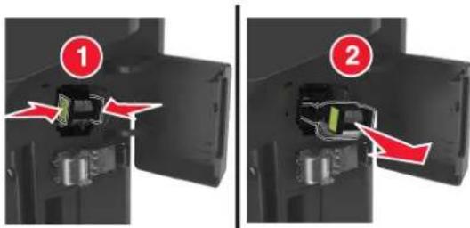 LEXMARK MX610 - Remplacement de la cartouche d'agrafes - 2