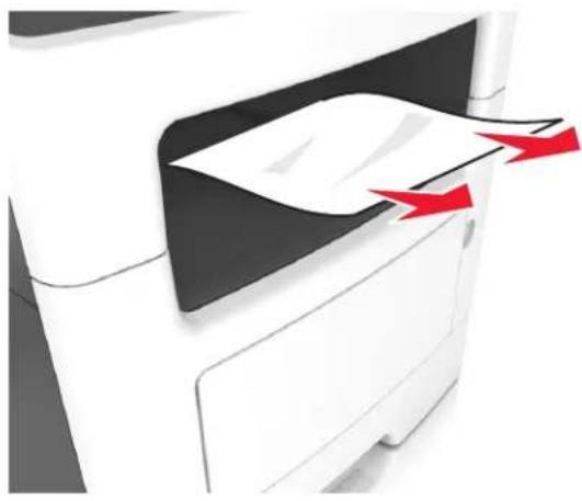 LEXMARK MX610 - Bourrage papier dans le réceptacle standard - 1