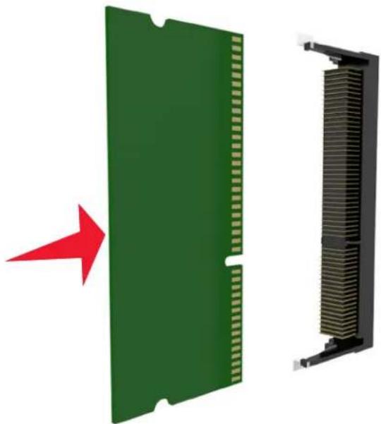 LEXMARK MX610 - Installation d'une carte mémoire - 2