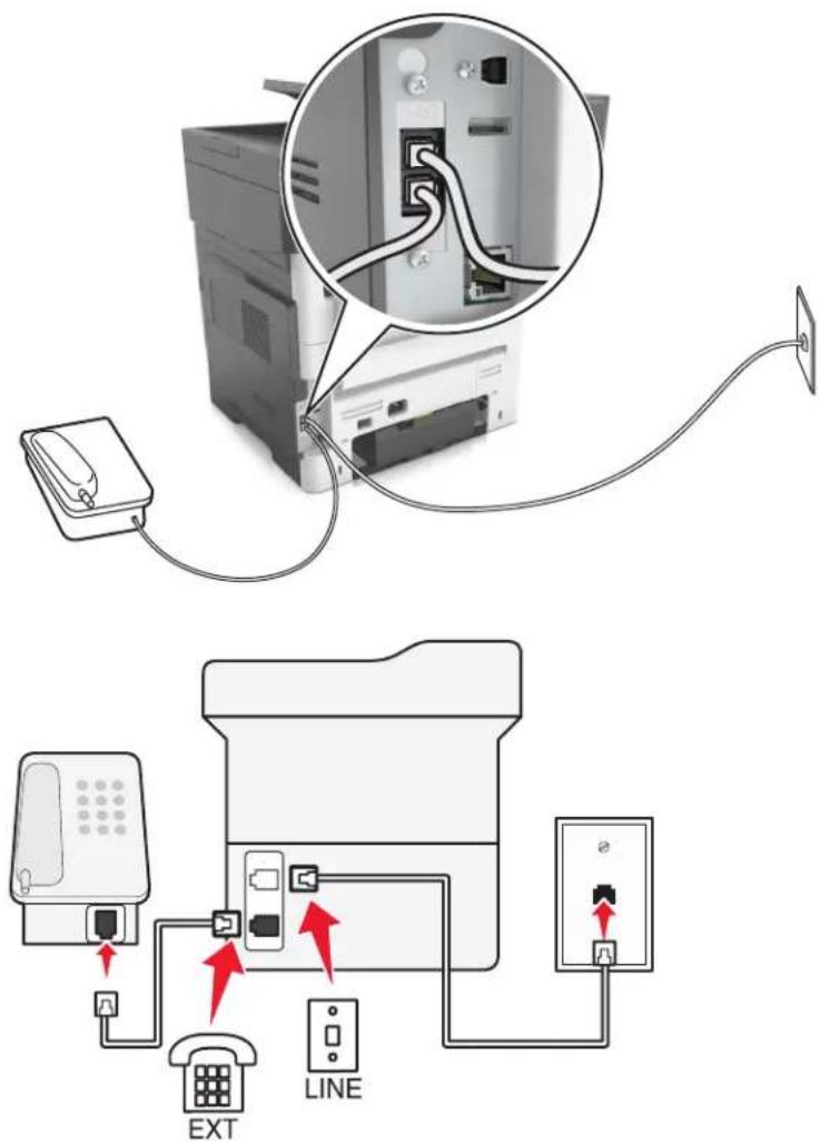 LEXMARK MX610 - Configuration 1 : L'imprimante est directement connectée à un modem câblé - 2