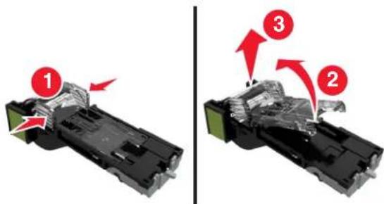 LEXMARK MX610 - Remplacement de la cartouche d'agrafes - 3