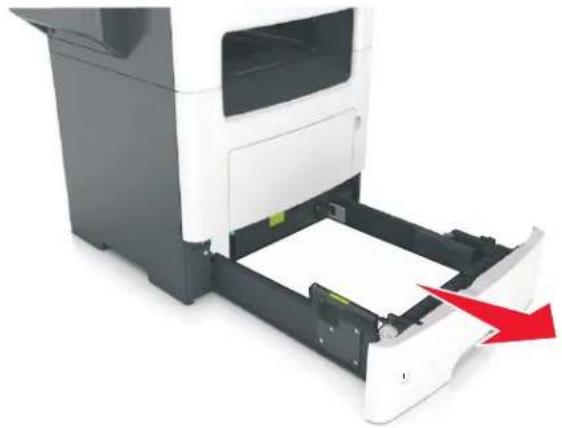 LEXMARK MX610 - Bourrage papier dans l'unité d'impression recto verso - 1
