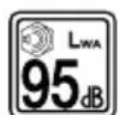 Kärcher LM 53036 Bp - Szimbólumok a készüléken - 9