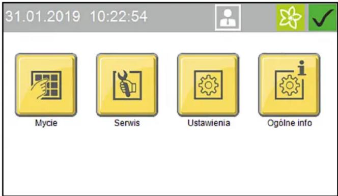 Kärcher CWB 3 - Uruchamianie programu na wyświetlaczu - 1