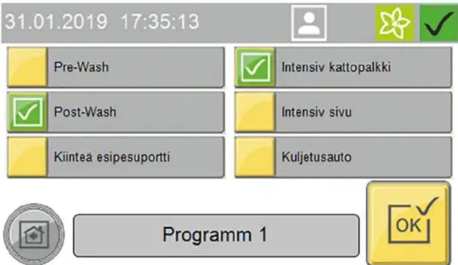 Kärcher CWB 3 - Ohjelman käynistäminen näytöltä - 5