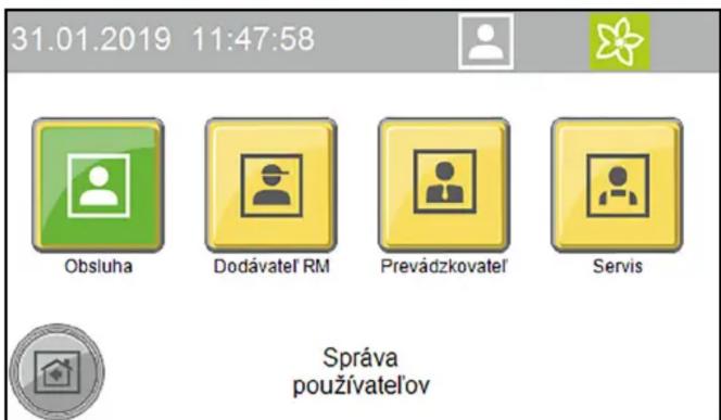 Kärcher CWB 3 - Prihlasenie použivatele'na displeji - 1
