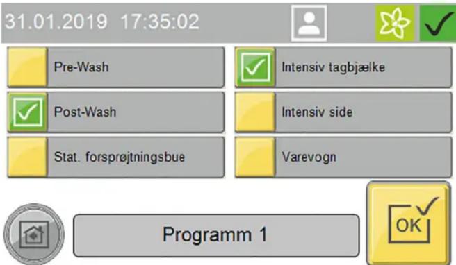 Kärcher CWB 3 - Start af program på displayet - 2