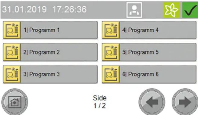 Kärcher CWB 3 - Start af program på displayet - 1