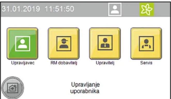 Kärcher CWB 3 - Prijava uporabnika na zaslonu - 1