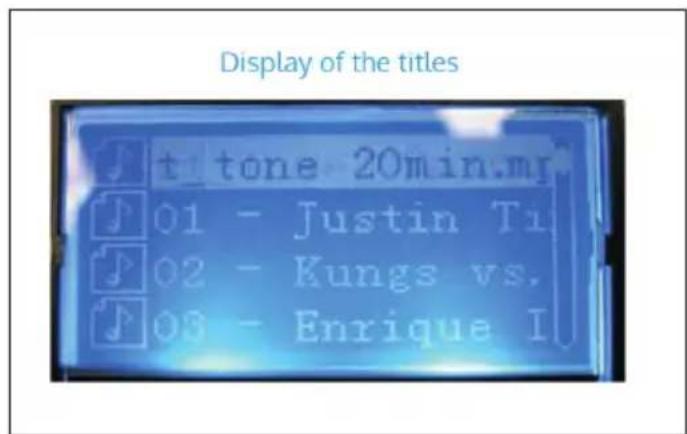 Auna Streetstar 8 - Description of the indications in the display - 2