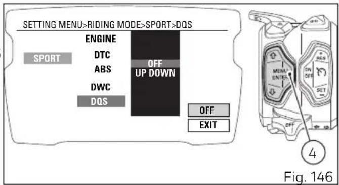 DUCATI Diavel 1260 S (2022) - Menu de configuration - style de conduite - configuration DQS (DQS) - 1