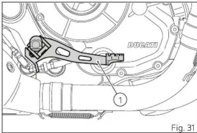 DUCATI Monster 797 (2021) - Pédale de commande frein arrêté - 1
