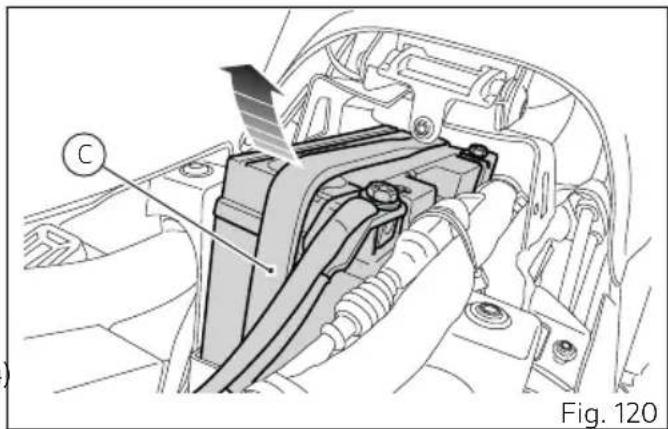 DUCATI Monster 797 (2021) - Repose de la batterie - 1