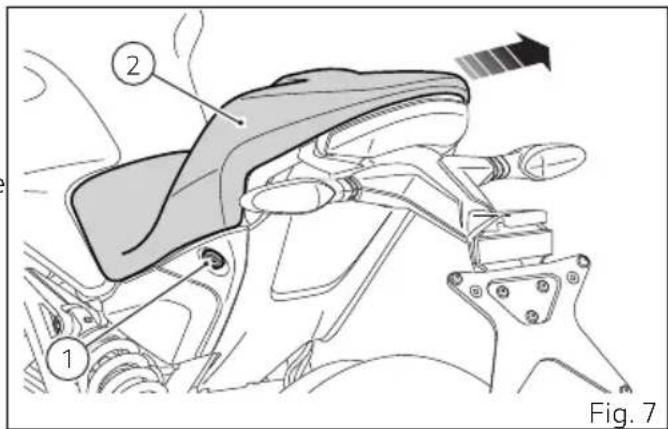 DUCATI Monster 797 (2021) - Serrure selle - 1