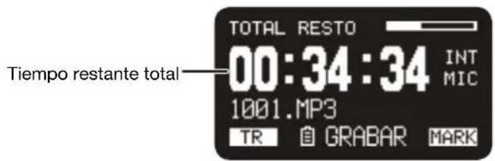 MARANTZ PMD661MKIII - Tiempo restante total - 1
