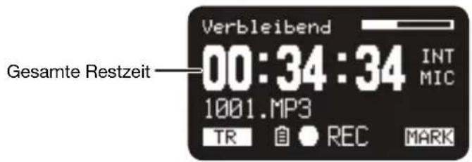 MARANTZ PMD661MKIII - Total Remain Time (gesamte Restzeit) - 1