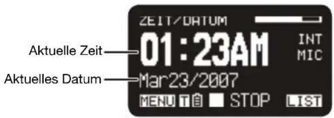 MARANTZ PMD661MKIII - Aktuelle Uhrzeit/Datum - 1