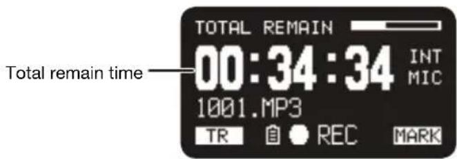 MARANTZ PMD661MKIII - Total Remain Time - 1