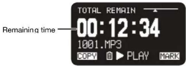 MARANTZ PMD661MKIII - Remain Time - 1