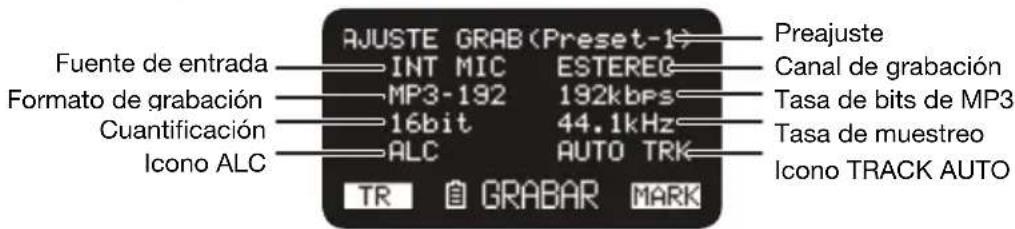 MARANTZ PMD661MKIII - Configuración de la grabación - 1