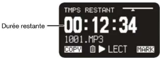 MARANTZ PMD661MKIII - Durée restante - 1