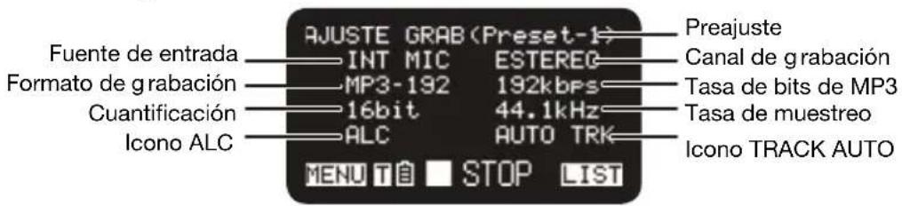 MARANTZ PMD661MKIII - Configuración de la grabación - 1