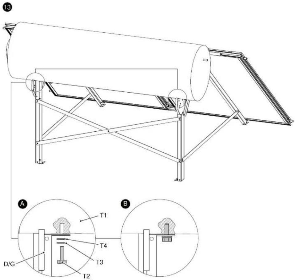 Baxi STS 300 2.0 - Montaje cubierta plana Montagem cobertura plana Flat roof assembly Montage toiture plate - 13