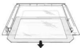 CATA PR 6011 XGBK - Retrait de la porte du FOUR (en OPTION) - 4