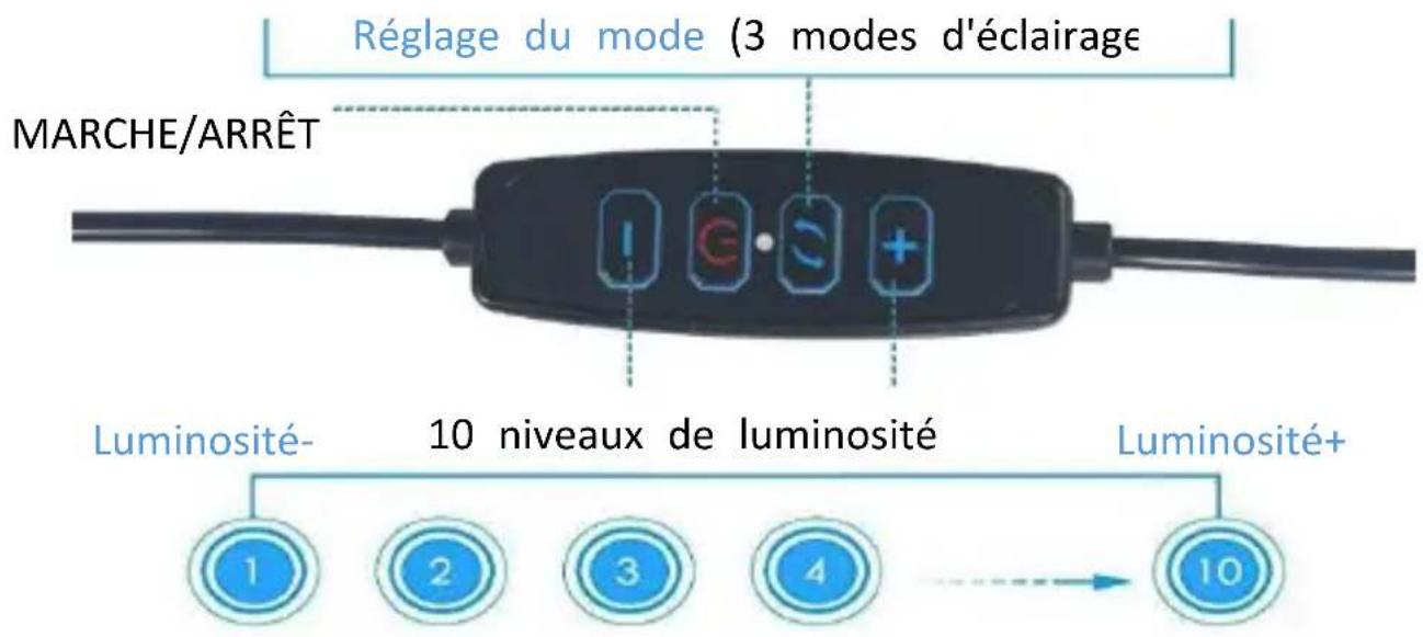 DENVER RLS801 - et 3.3 Modes d'éclairage et luminosité - 1